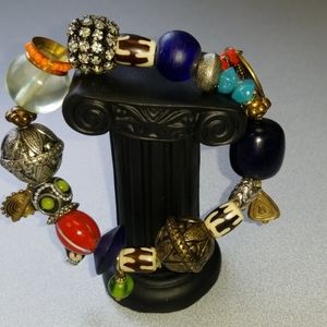 Beaded Bracelet with Multi Colored Beads